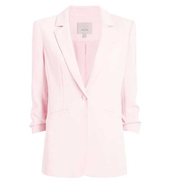 Cinq Sept Crepe Khloe Blazer Baby Pink Size 6